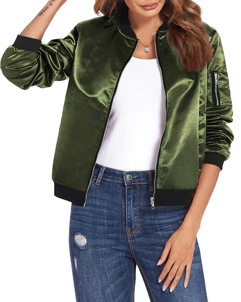  Rinna - stylish classic bomber jacket with pockets - perfect for any occasion -  - DYAVOR® 