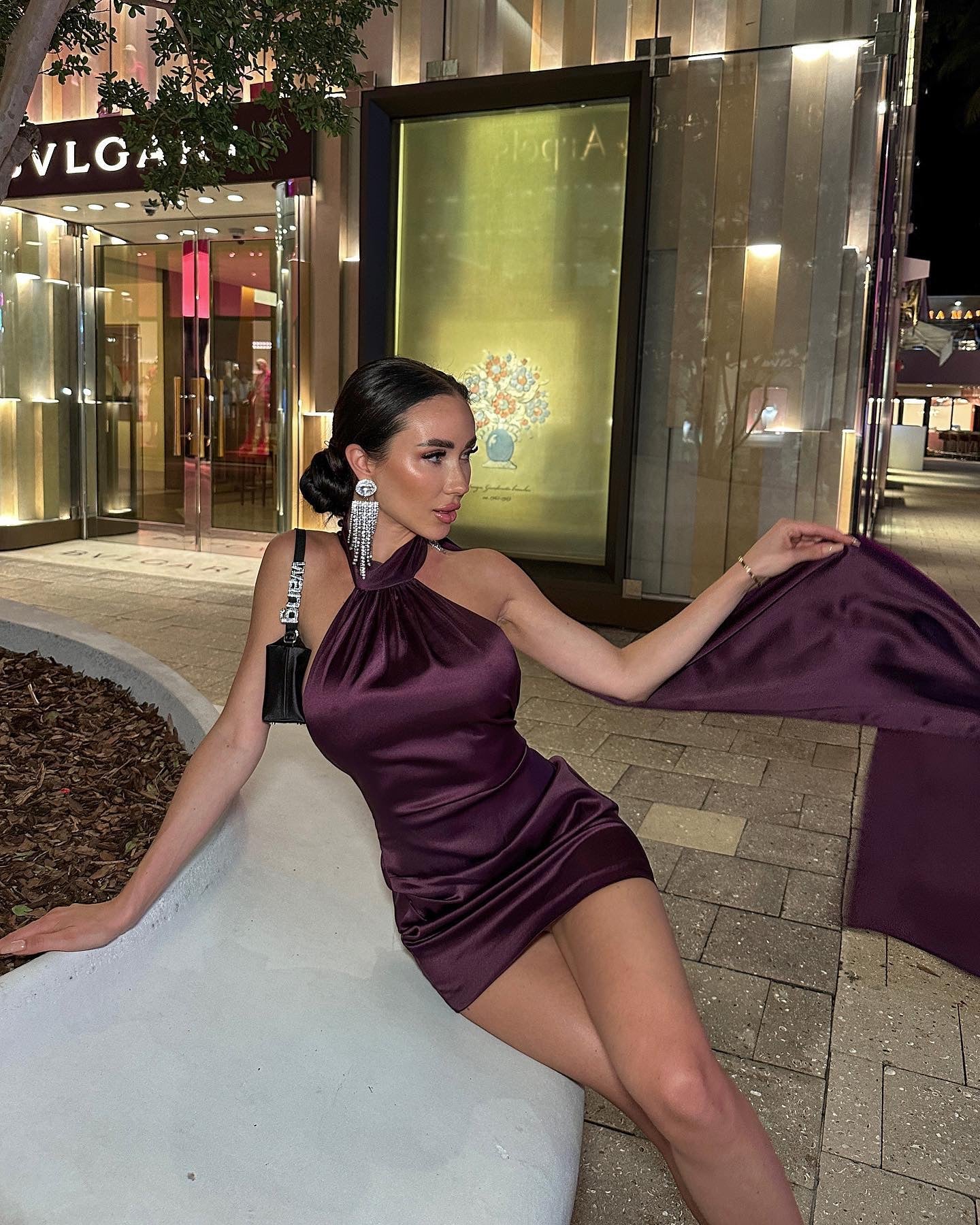  Purple Mini Dress -  - DYAVOR® 