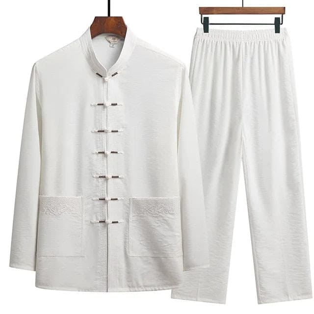 Lotte | Oriental linen long-sleeved set