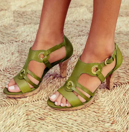 Mary - comfortable sandals with heel