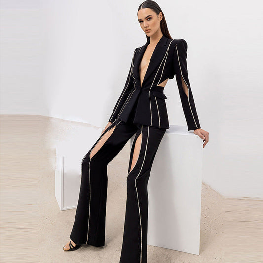  Luxury Blazers Pants Two Piece Set - Pants Sets - DYAVOR® 
