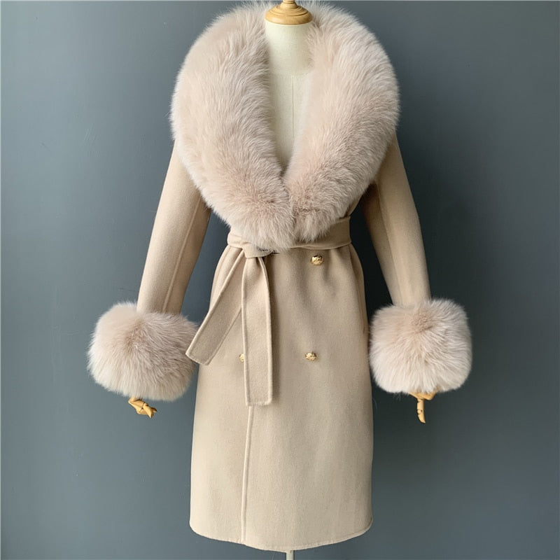  Cashmere Fur Wool Coats - coats - DYAVOR® 