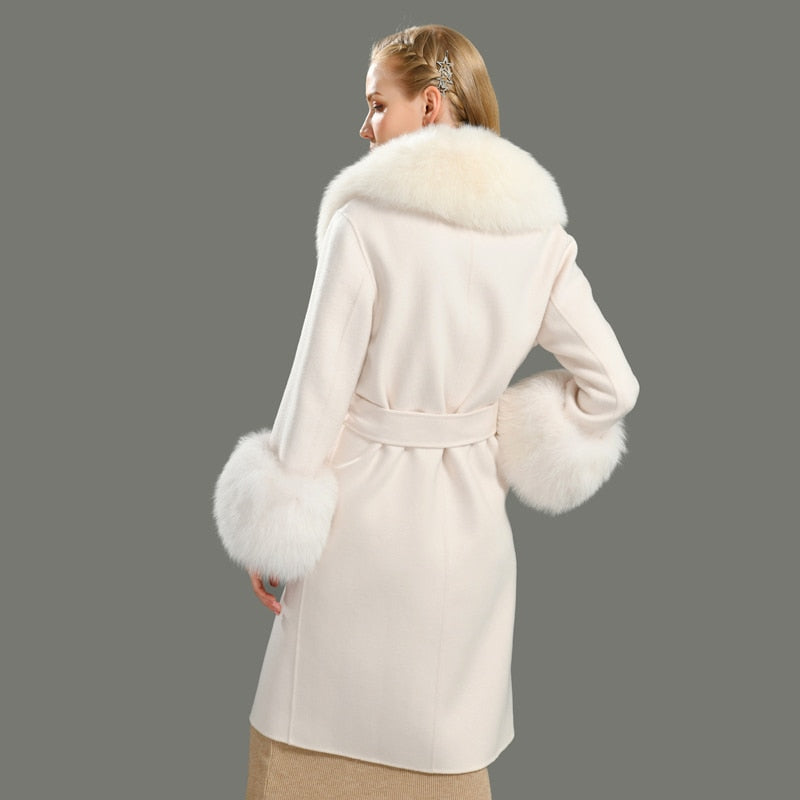  Cashmere Fur Wool Coats - coats - DYAVOR® 