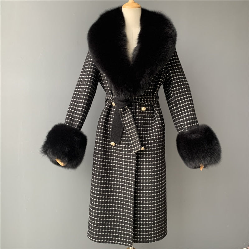  Cashmere Fur Wool Coats - coats - DYAVOR® 