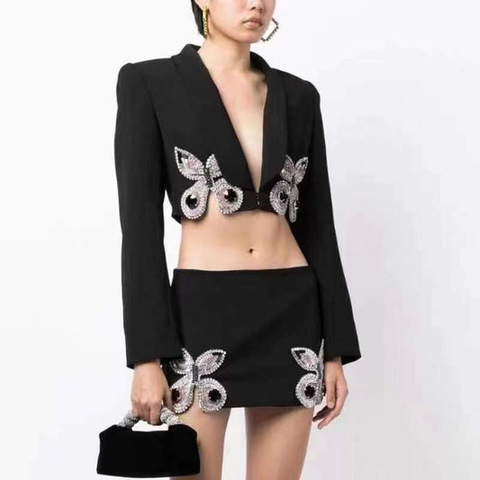  Luxury Chic Mini Skirt and Blazer Set - Skirt Suits - DYAVOR® 