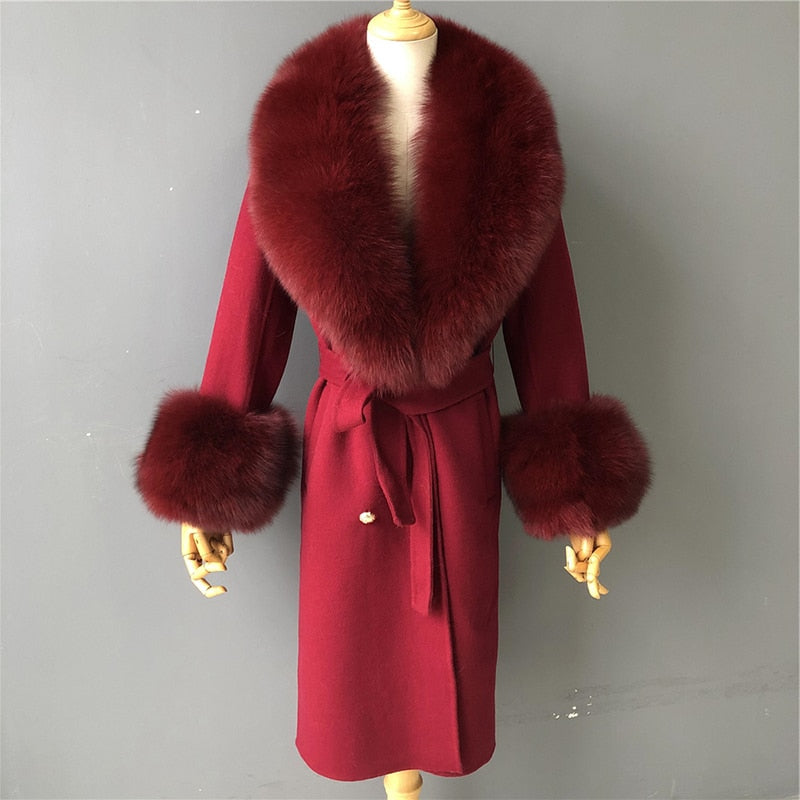  Cashmere Fur Wool Coats - coats - DYAVOR® 