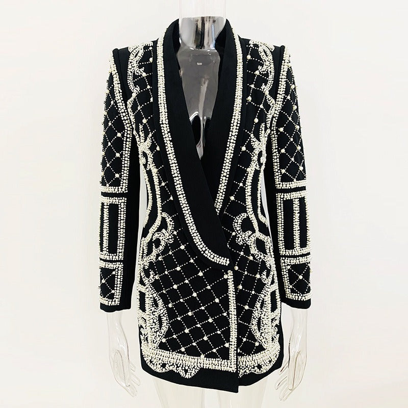  Luxury Handmade Crystal Pearl Blazer - Blazers - DYAVOR® 