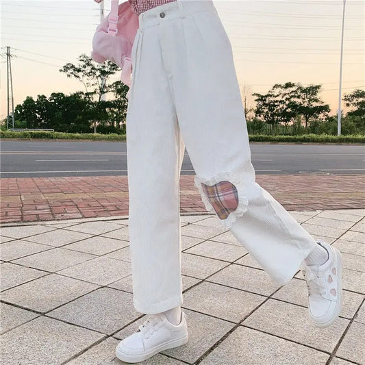  Silvie - Wide corduroy pants with sweet look - 07/112024 3 - DYAVOR® 