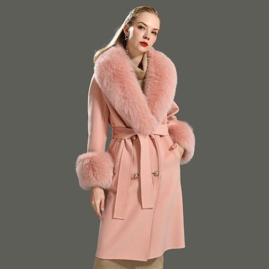  Cashmere Fur Wool Coats - coats - DYAVOR® 