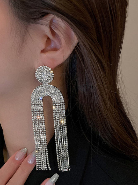  Geometric U-shaped Earrings MSE033105 - Earrings - DYAVOR® 