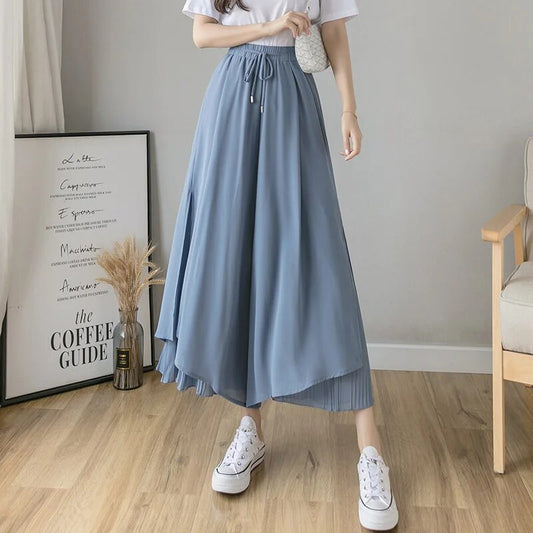  Lisa | Women's high waist chiffon skirt with pleats - 07/112024 3 - DYAVOR® 
