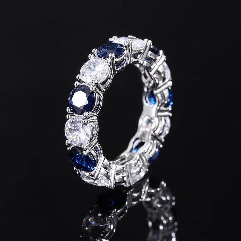  S925 Silver Synthetic Zircon Emerald Ring MSR110801 - Apparel & Accessories - DYAVOR® 