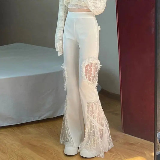  Viola | Flared pants | High waist | Lace details - 07/112024 3 - DYAVOR® 