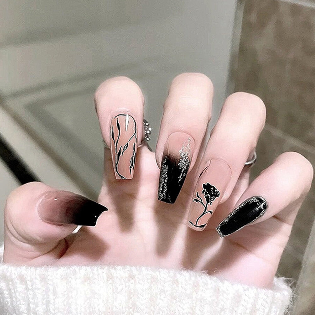  Gothic Press On Nails -  - DYAVOR® 