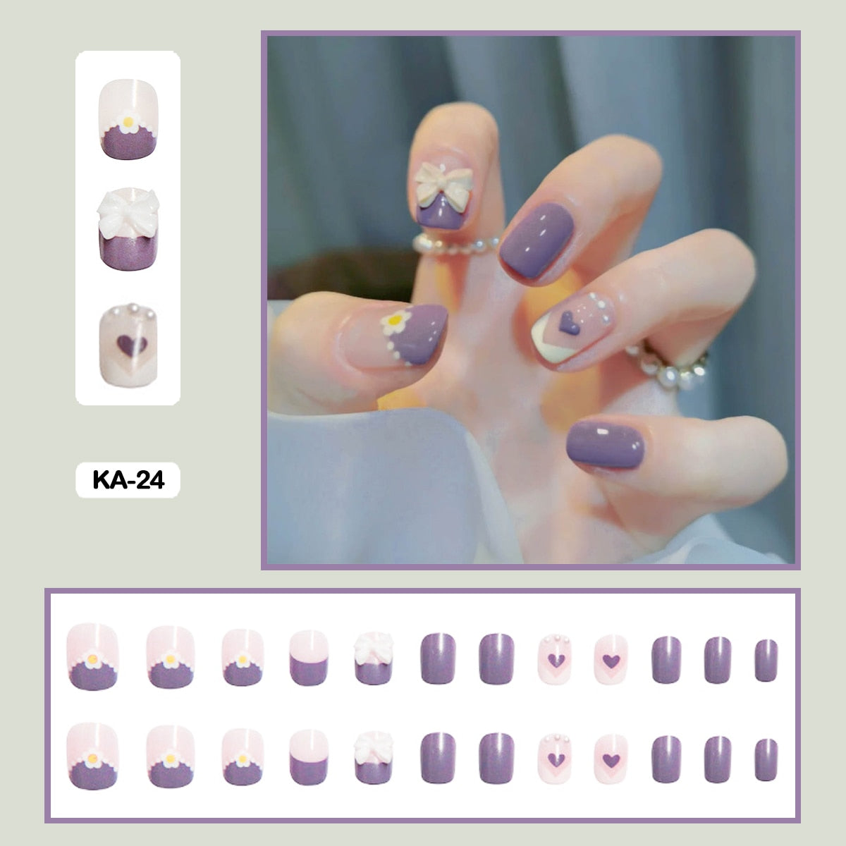  Coquette Press On Nails -  - DYAVOR® 