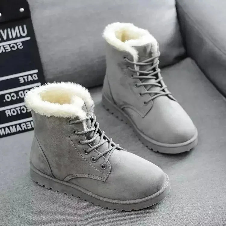 Thickened Cotton Fleece Winter Boots Casual Short Tube Comfortable Warm Snow Boots Women