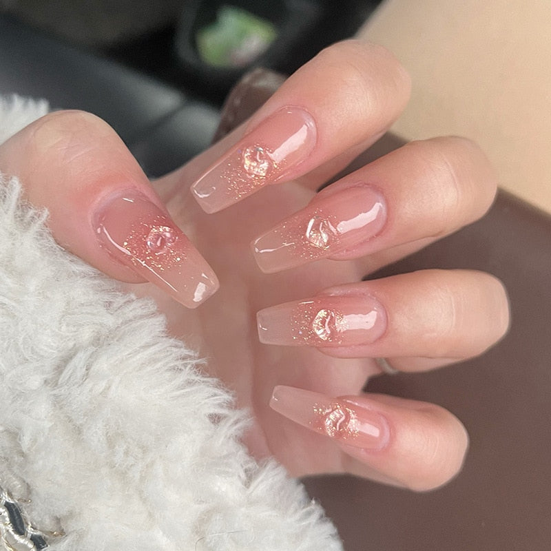  Clear Sparkly Press On Nails -  - DYAVOR® 