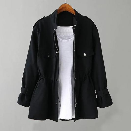  Lenja - plain jacket with drawstring for women -  - DYAVOR® 