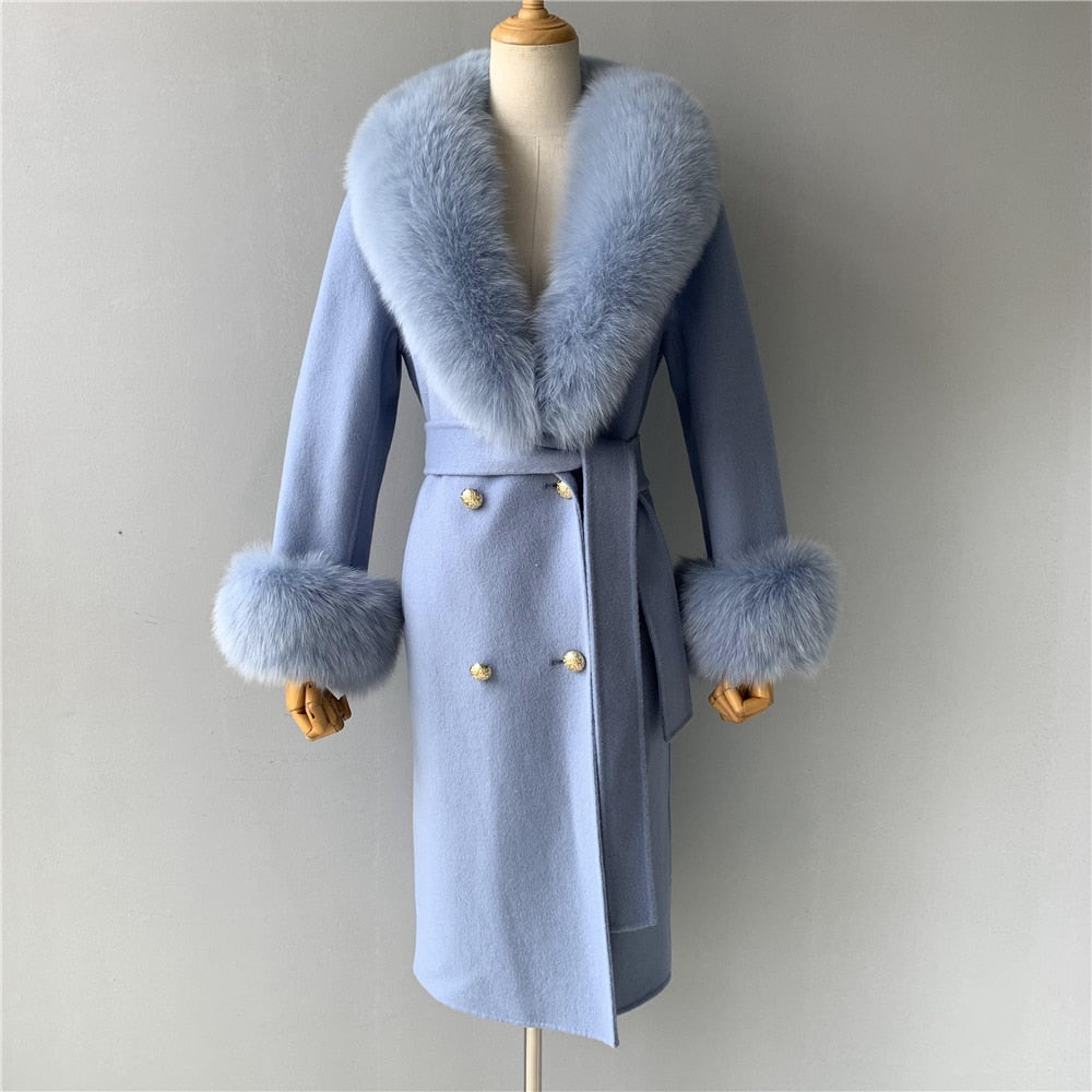 Cashmere Fur Wool Coats - coats - DYAVOR® 