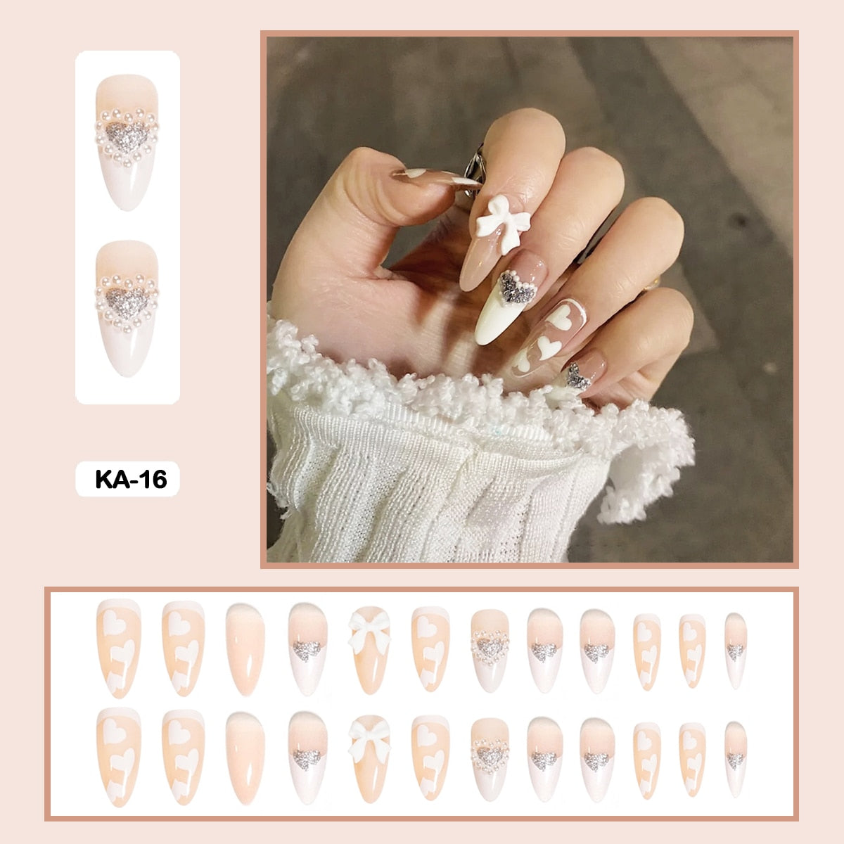  Coquette Press On Nails -  - DYAVOR® 