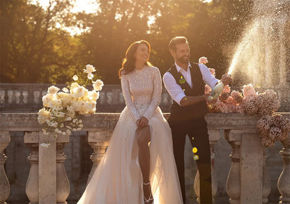 Luxury Silver Shiny Custom Prom & Evening Dress For Women – Off Shoulder High-Slit Formal Gown 2025