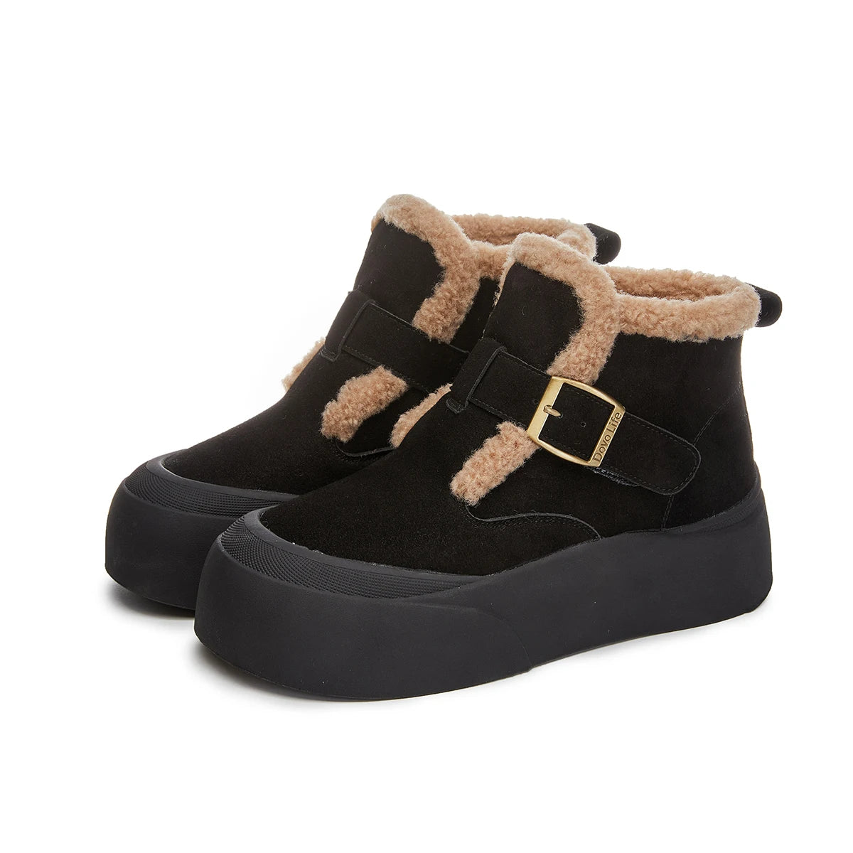 Leather Snow Boots For Women – Warm Fleece Winter Booties 2025