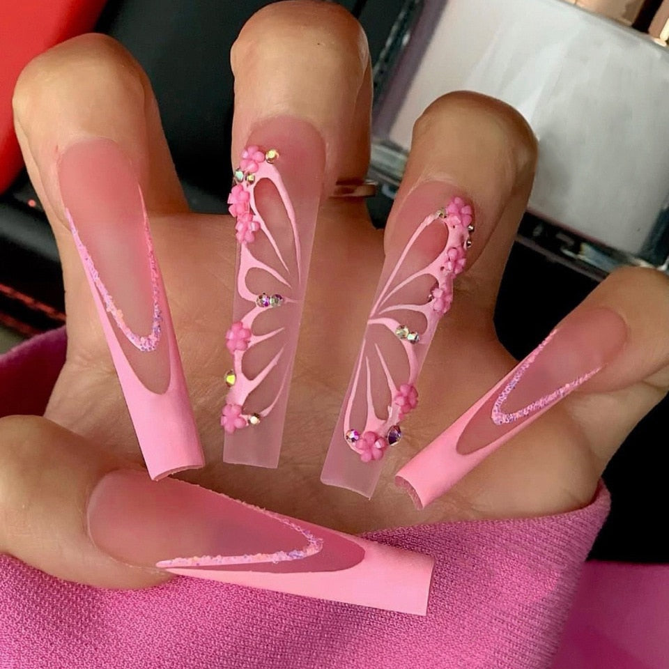  Baddie Press On Nails -  - DYAVOR® 