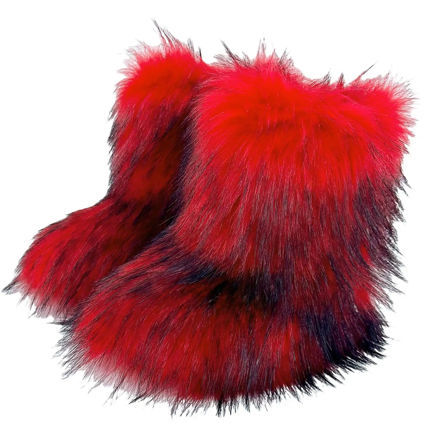 Faux Fur Boots Fluffy Plush Women Winter 2025