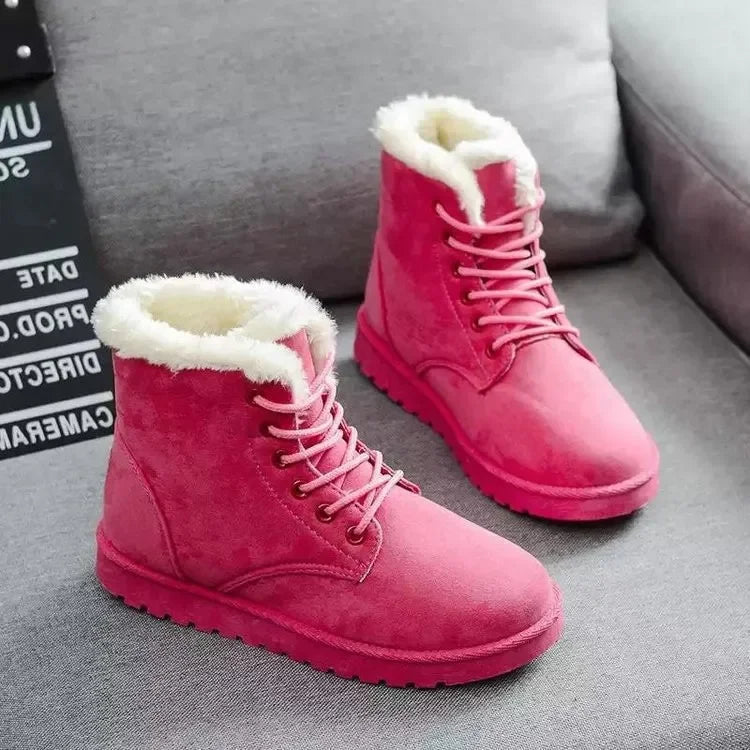 Thickened Cotton Fleece Winter Boots Casual Short Tube Comfortable Warm Snow Boots Women