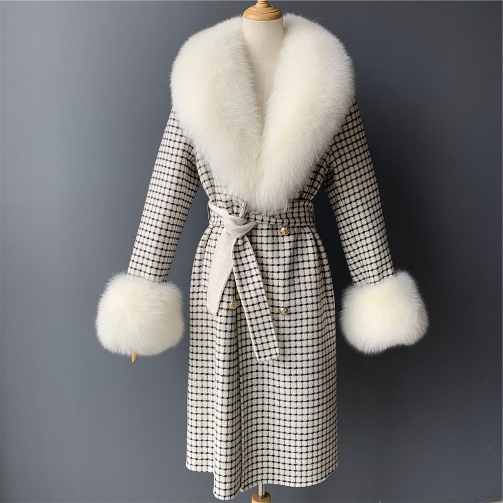  Cashmere Fur Wool Coats - coats - DYAVOR® 