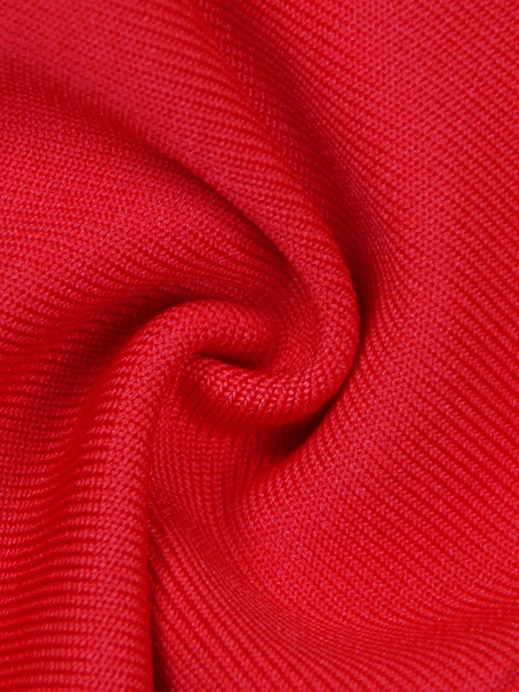  Red Bodycon Mini Dress with Flowers -  - DYAVOR® 