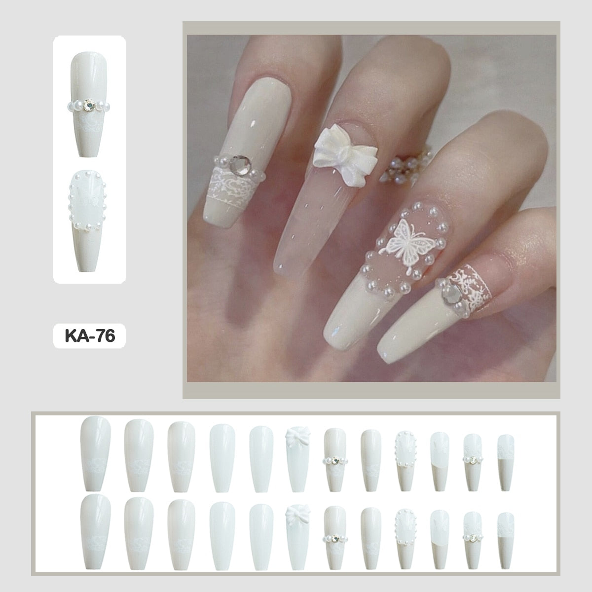  Coquette Press On Nails -  - DYAVOR® 