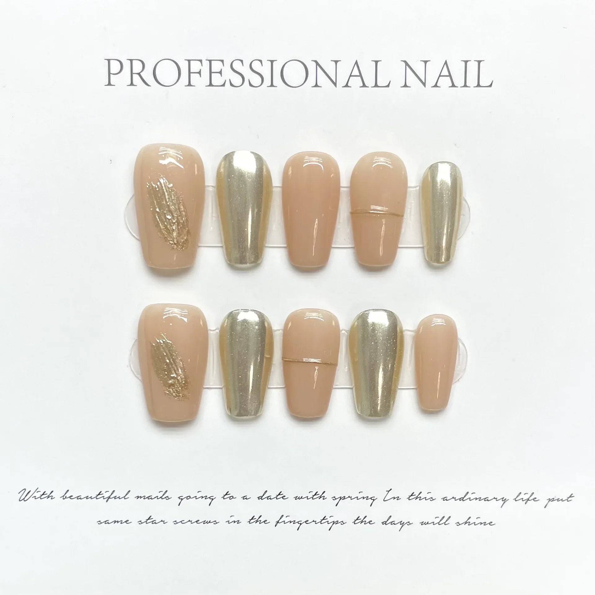  10Pcs Short Handmade Grey Press On Nails Simple Korea Decoration  Fake Nail Full Cover Artificial Manicuree Wearable Nail Tips -  - DYAVOR® 