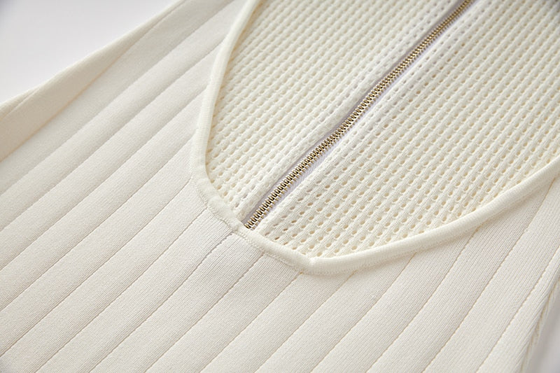  White Bandage Midi Dress -  - DYAVOR® 