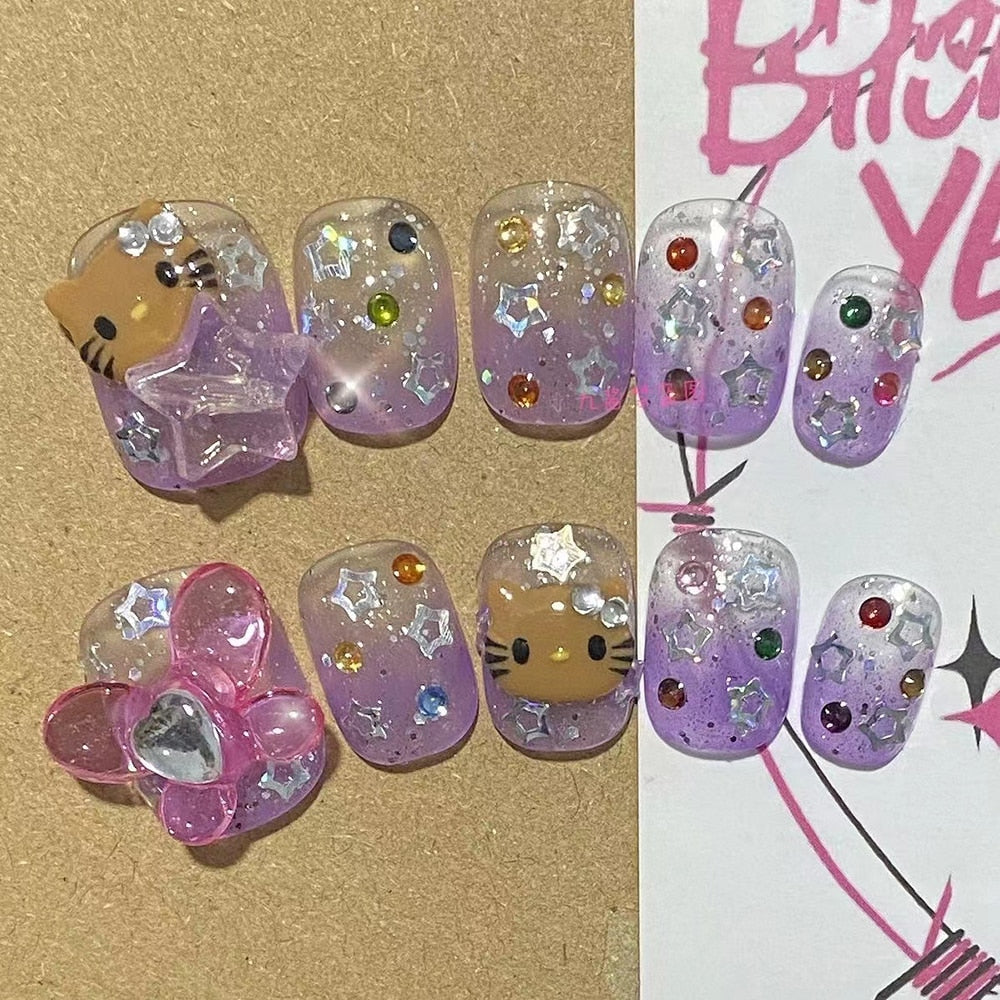  Hello Kitty Press On Nails -  - DYAVOR® 