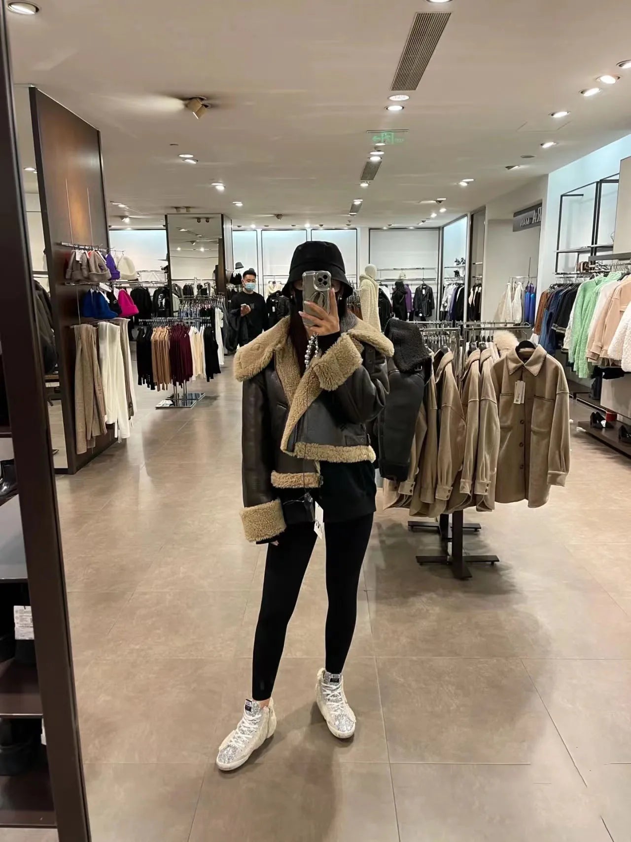 Thickened Brown Short Jacket – Autumn Winter Warm Outerwear Women