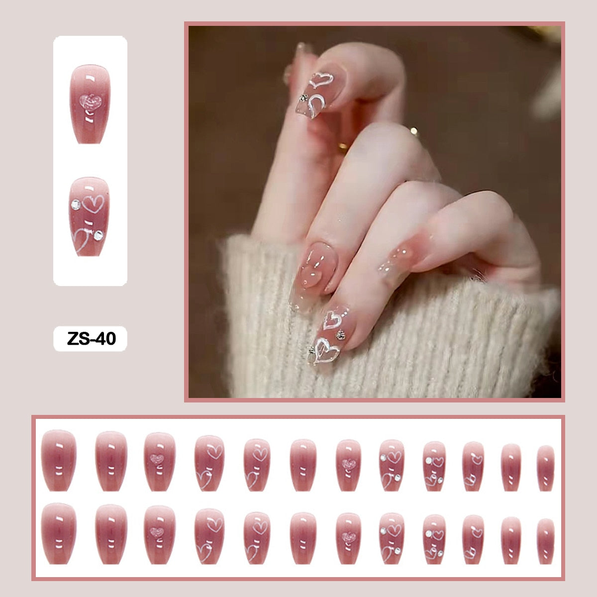  Coquette Press On Nails -  - DYAVOR® 