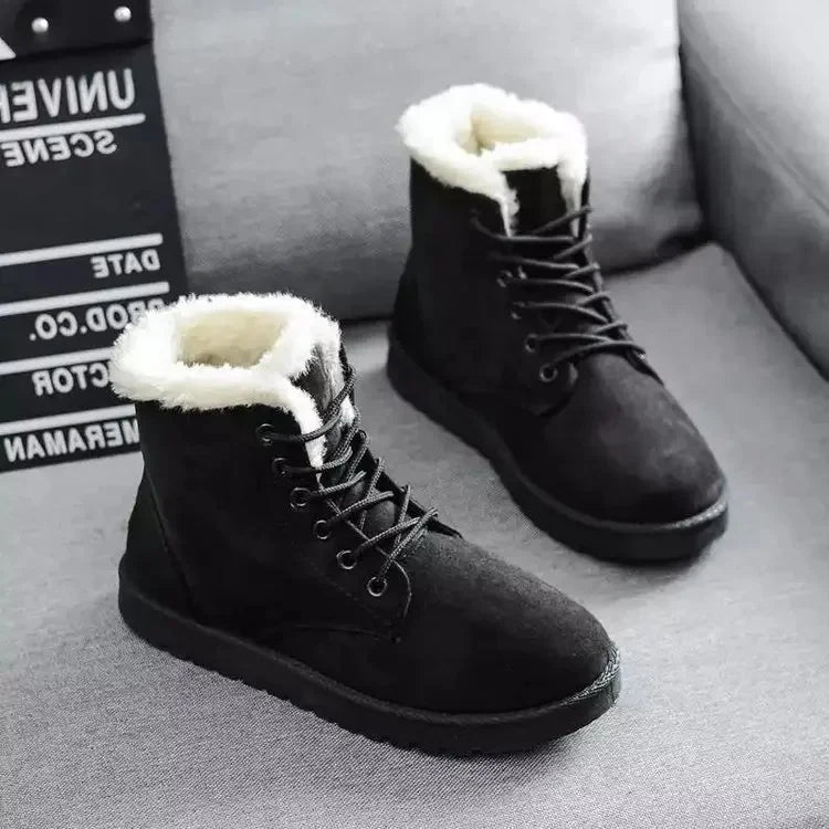 Thickened Cotton Fleece Winter Boots Casual Short Tube Comfortable Warm Snow Boots Women