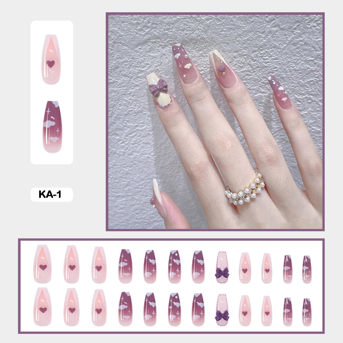  Coquette Press On Nails -  - DYAVOR® 