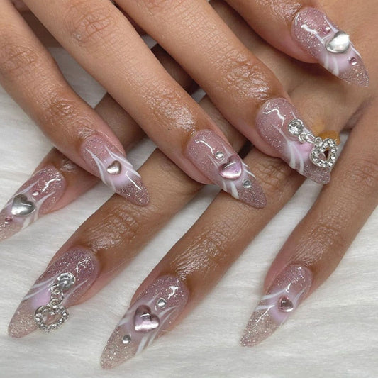  Pearly Press On Nails -  - DYAVOR® 