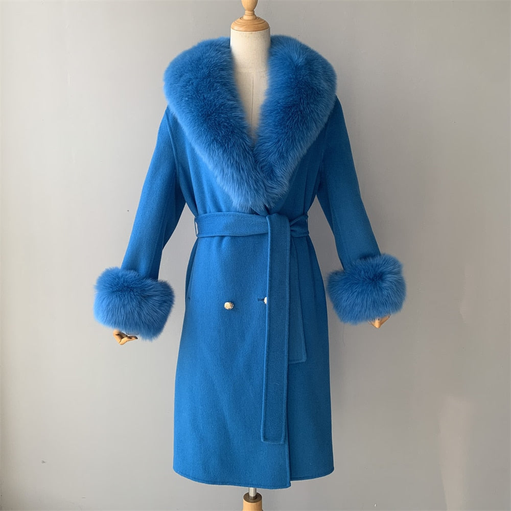  Cashmere Fur Wool Coats - coats - DYAVOR® 