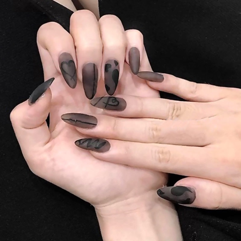  Gothic Press On Nails -  - DYAVOR® 