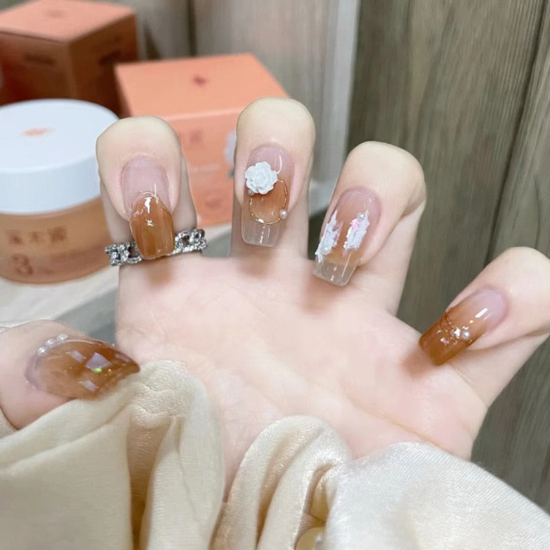  Clear Sparkly Press On Nails -  - DYAVOR® 