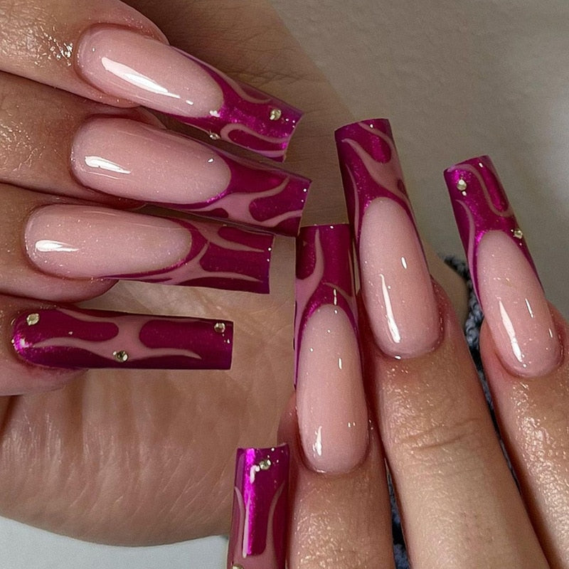  Baddie Long Press On Nails -  - DYAVOR® 
