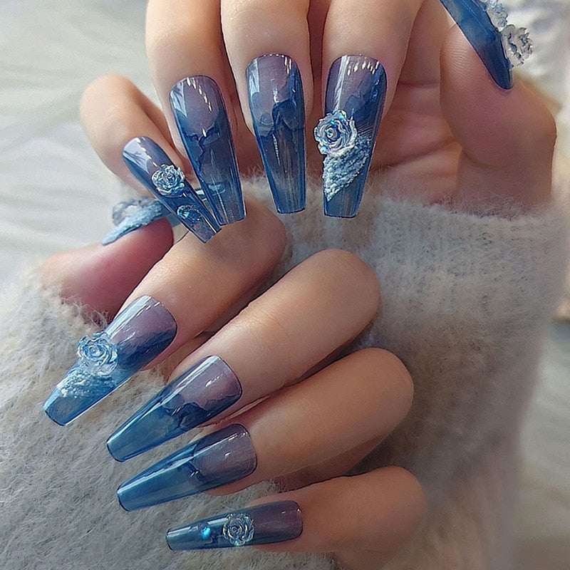  Baddie Long Press On Nails -  - DYAVOR® 