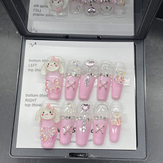  Cinnamoroll Pink Press On Nails -  - DYAVOR® 