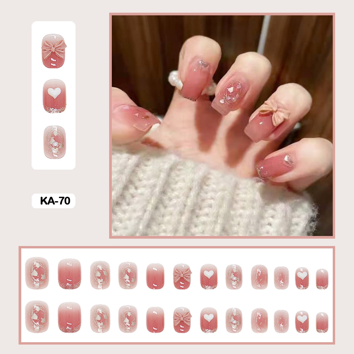  Coquette Press On Nails -  - DYAVOR® 
