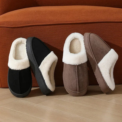 Plush Slippers Thick Sole Women Winter Warm Non-Slip