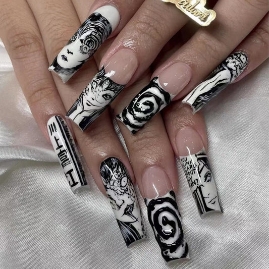  Junji Ito Press On Nails -  - DYAVOR® 