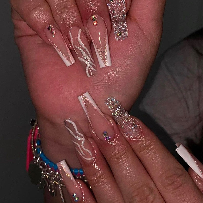  Baddie Long Press On Nails -  - DYAVOR® 